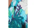 Natori пижамная рубашка Viva Printed Satin Sleepshirt с цветочным принтом