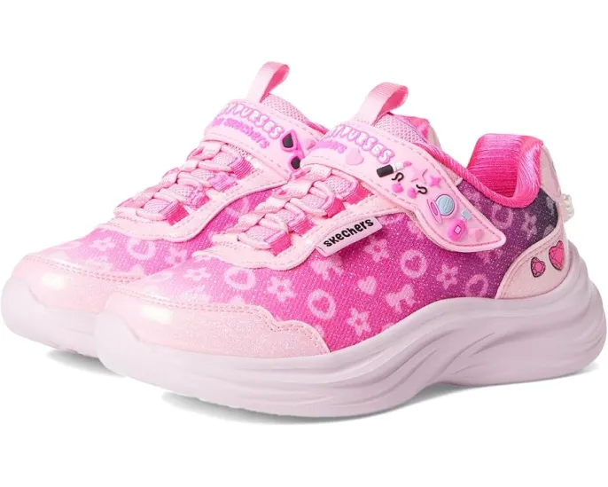 Детские кроссовки SKECHERS KIDS Power Jams 2.0 с подсветкой и сердечками