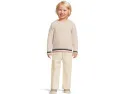 Детский свитер Barefoot Dreams CozyChic Sporty Rib Cable с рельефным узором