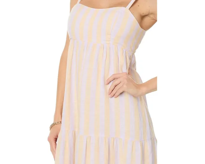 Lilly Pulitzer макси-платье из льна с завязками и завышенной талией