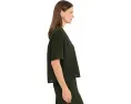 Рубашка Eileen Fisher Woven Plisse с отложным воротником Зеленая