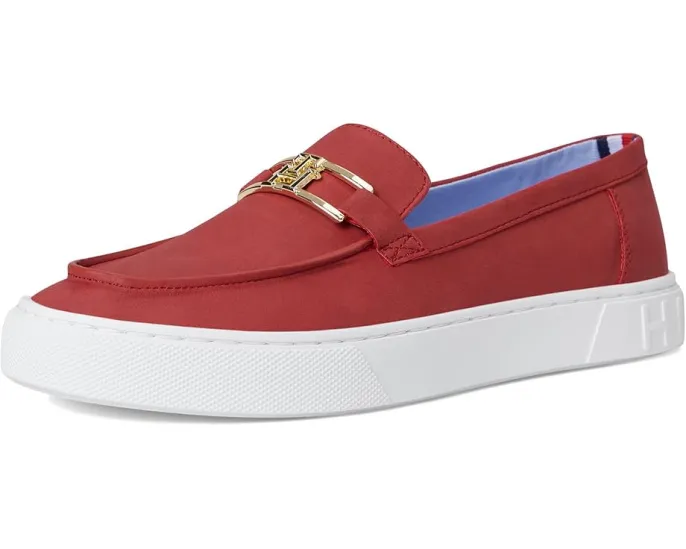 Лоферы Tommy Hilfiger Wilfer с металлическим логотипом и кожаной подошвой