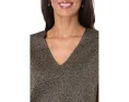 Metallic V-Neck Sweater