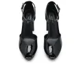 Лодочки Nine West Keela с блочным каблуком глянцевые лакированные черные