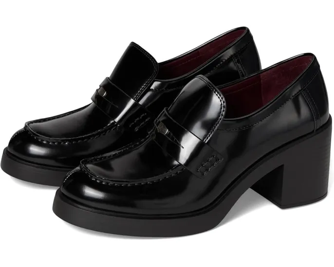 Туфли Tory Burch Classic Heel Lug Loafers 50 мм на тракторной подошве