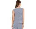 Жилет Eileen Fisher с V-образным вырезом в клетку из органического хлопка