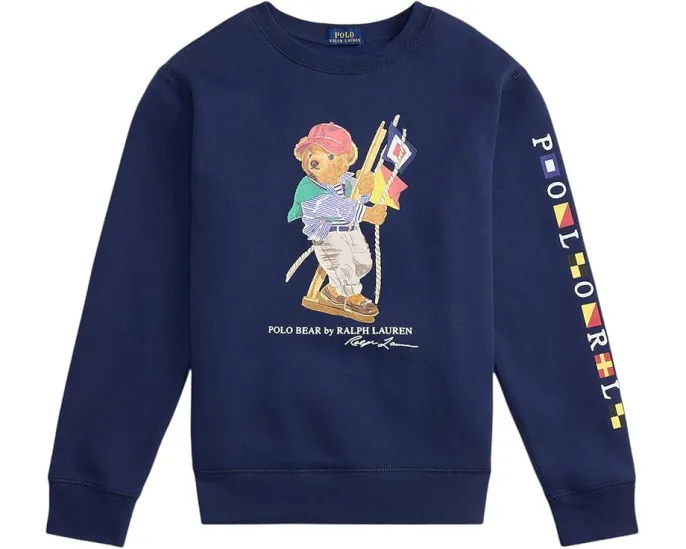 Толстовка Polo Ralph Lauren с медведем из флиса для малышей и детей младшего возраста