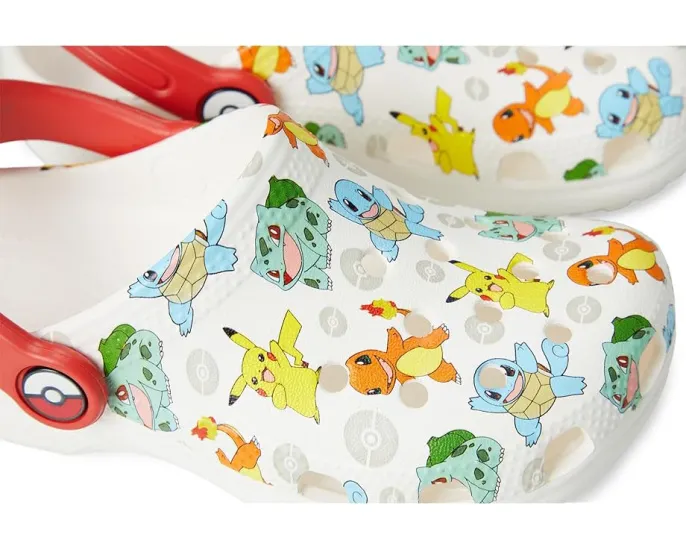 Детские кроксы Crocs Classic Pokemon с рисунком