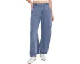Free People брюки чинос Spotlight Washed Barrel из коричневого хлопка