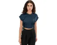 Футболка Mira Satin Tee AllSaints с круглым вырезом
