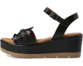 Сандалии Wakefield Spring Step с декоративным цветком из кожи и клиновидным каблуком