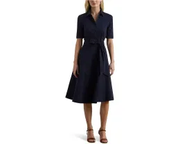Платье-рубашка приталенного силуэта из хлопковой смеси Lauren Ralph Lauren Petite