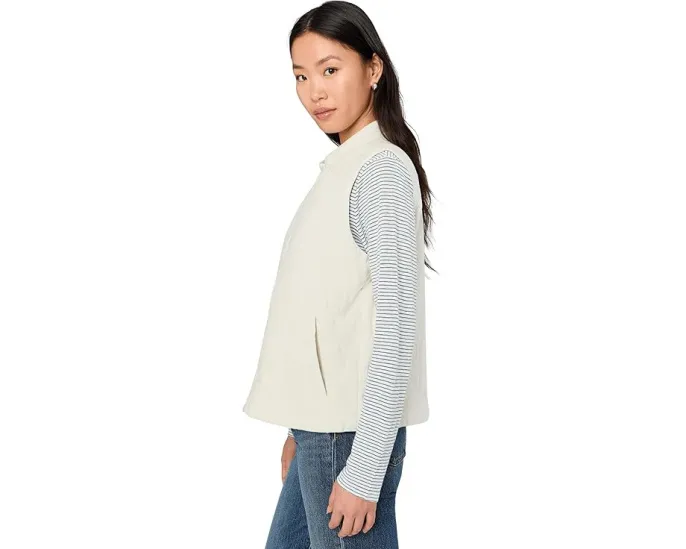 Жилет Eileen Fisher с воротником стойка из органического льна