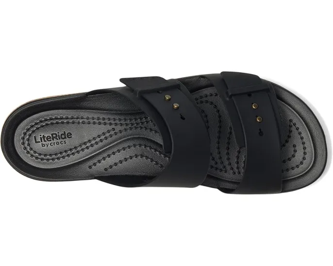 Сандалии Crocs Brooklyn Cork Buckle на пробковой платформе