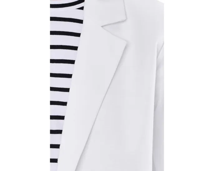 Пиджак из хлопкового понте Eileen Fisher с органическим хлопком