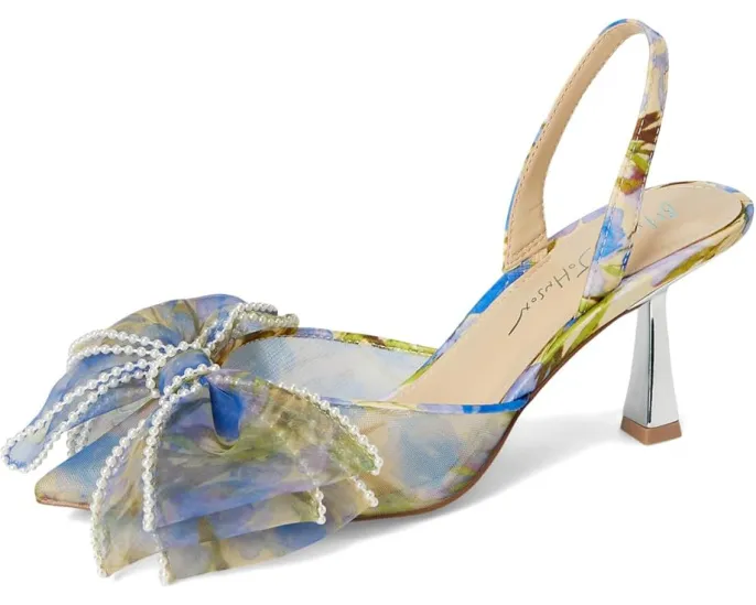 Туфли-лодочки Blue by Betsey Johnson Kelli с жемчужным бантом и тонким каблуком