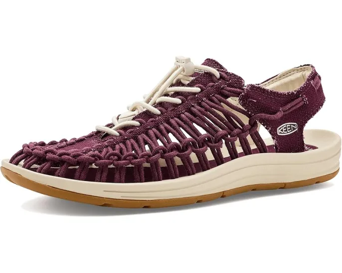 Сандалии KEEN Uneek Canvas с поддержкой свода стопы и шнуровкой