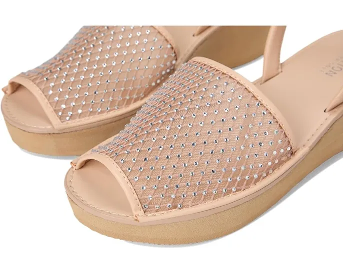 Сандалии Fine Glass Mesh с блестящей сеткой и ремешком на щиколотке