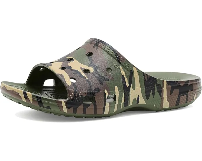 Классические шлепанцы Saturday Slides из пены Croslite от Crocs