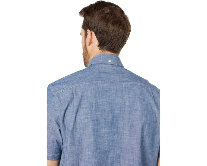 Рубашка L.L.Bean Comfort Stretch Chambray с коротким рукавом классического кроя