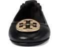 Балетки Tory Burch Minnie Travel с металлическим логотипом из мягкой кожи наппа