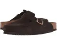 Биркенштоки Boston Soft Footbed из замши унисекс на пробковой стельке