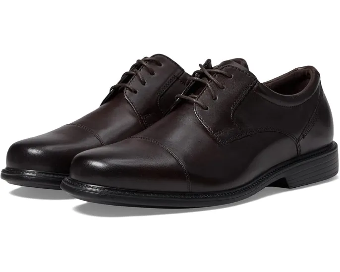 Оксфорды Charles Road Cap Toe от Rockport с гладкой кожей и амортизацией