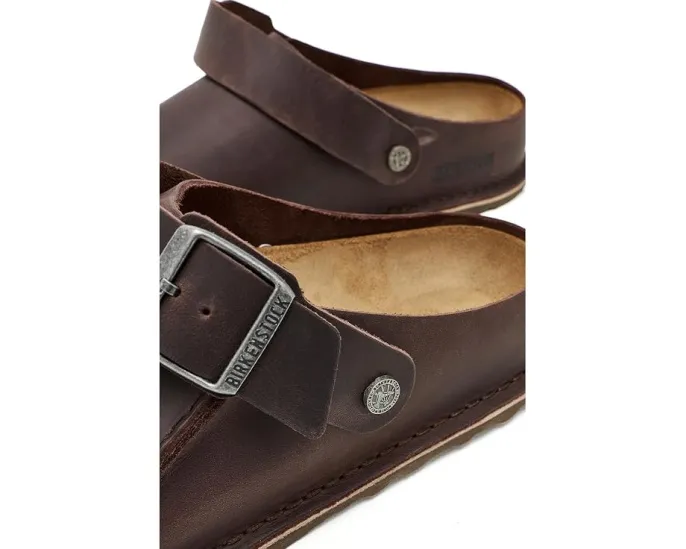 Кломпы Birkenstock Lutry 365 из промасленной кожи с регулировкой
