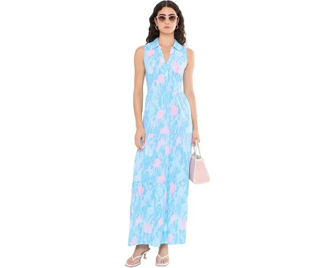 Макси-платье Riegan от Lilly Pulitzer с цветочным принтом
