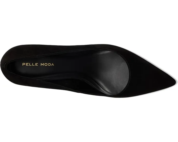 Туфли Aeri от Pelle Moda из замши с острым носком и низким каблуком