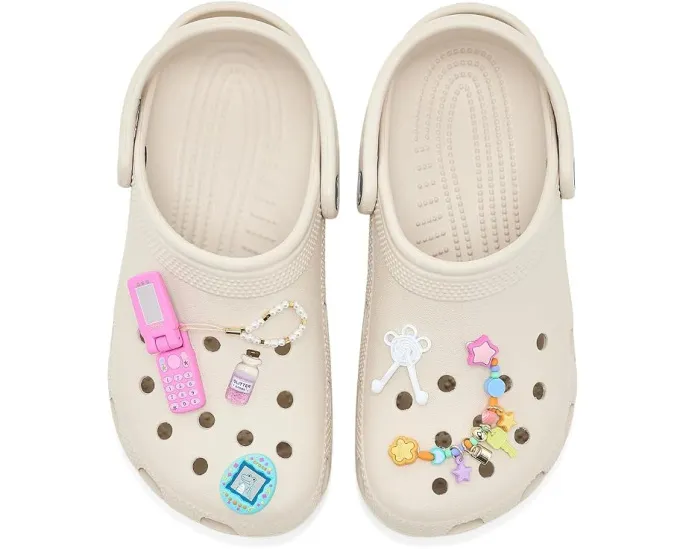 Набор украшений Jibbitz для обуви Crocs с блестками и стразами