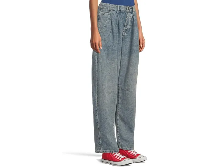 Джинсы Heartland Baggy с прямым кроем и низкой посадкой Free People