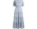 Платье-миди с цветочным принтом и открытыми плечами Lauren Ralph Lauren