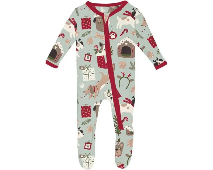 Комбинезон Print Footie с двухсторонней молнией для малышей от Kickee Pants