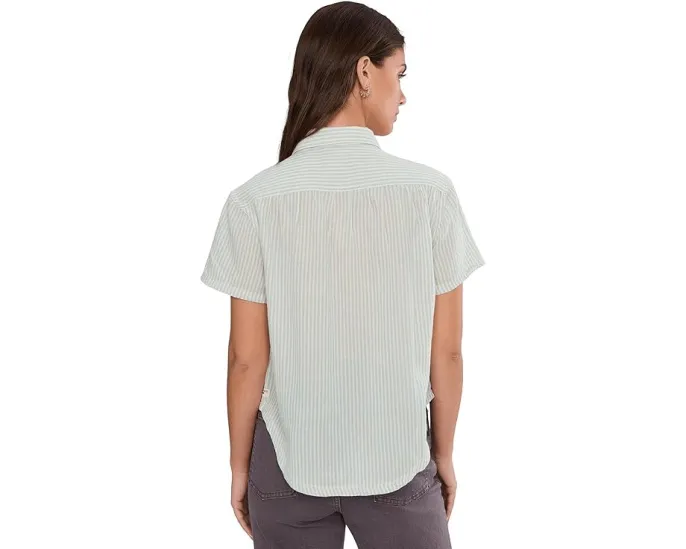 Летняя блуза Holly Shirt из органического хлопка с закругленным воротником Toad&Co