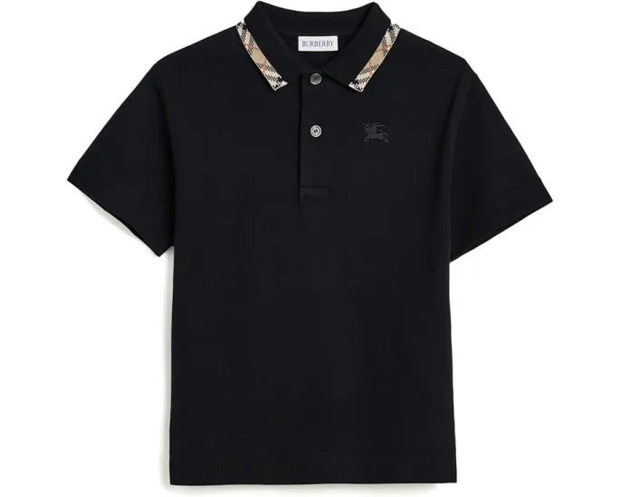 Рубашка Burberry Kids Johane черная для детей