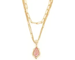 Многослойное колье Kendra Scott Adriana с ажурной рамой в форме гребешка