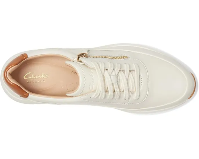 Кроссовки Clarks Tivoli Zip с боковой молнией и стелькой Contour Cushion