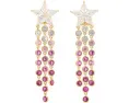 Серьги Kate Spade New York Cosmos Star Fringe с кубическим цирконием