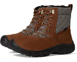 Утепленные водонепроницаемые зимние ботинки KEEN Greta 2 с кожаным верхом и стеганым воротником
