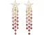 Серьги Kate Spade New York Cosmos Star Fringe с кубическим цирконием