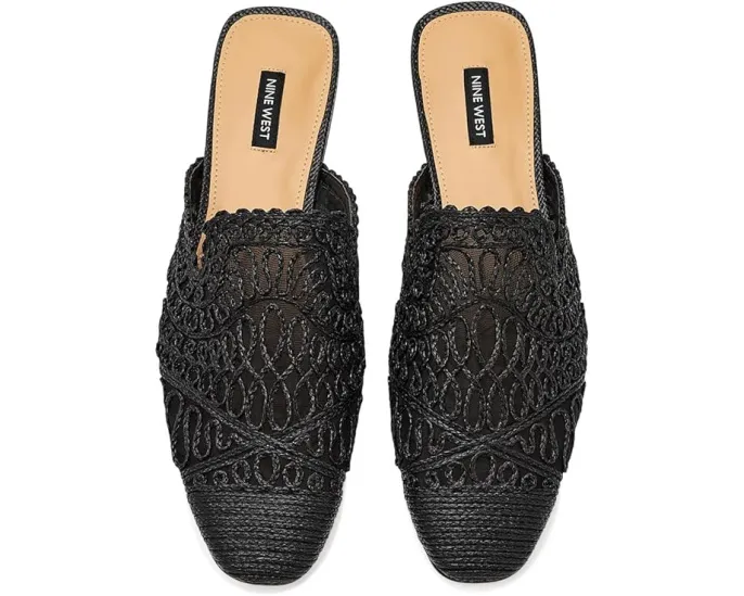 Мюли Camella от Nine West с плетеными деталями и квадратным носком