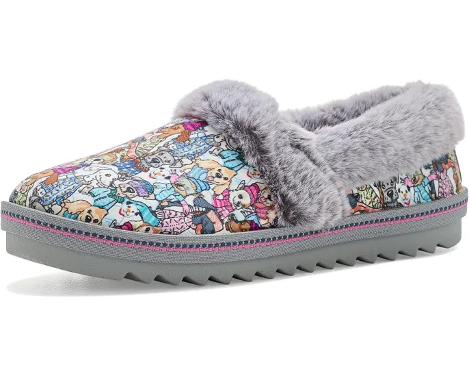 Тапочки BOBS from SKECHERS Cozy Kiss с принтом собак