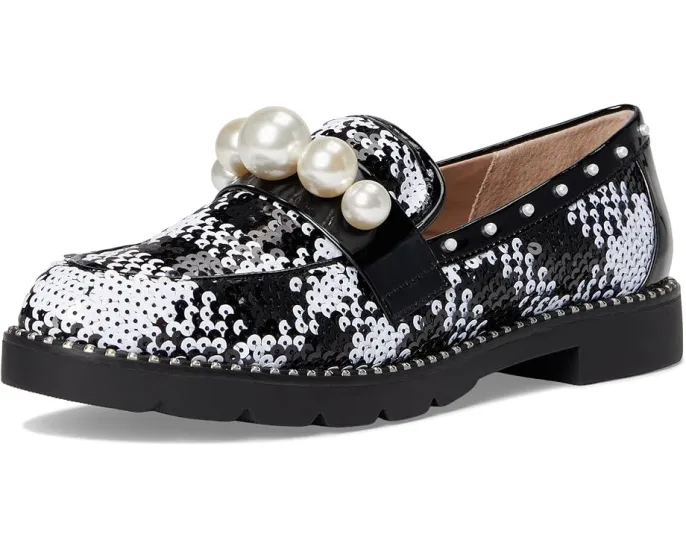 Лоферы Blue by Betsey Johnson Harloe с жемчужным декором на верх из страз