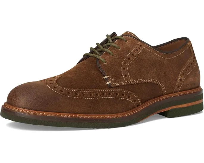 Johnston & Murphy Calder Wingtip с контрастной окантовкой и подошвой из крепа
