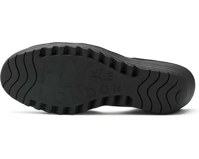 Сандалии FLY LONDON Yorg607fly на танкетке с ажурным дизайном и ремешком на липучке