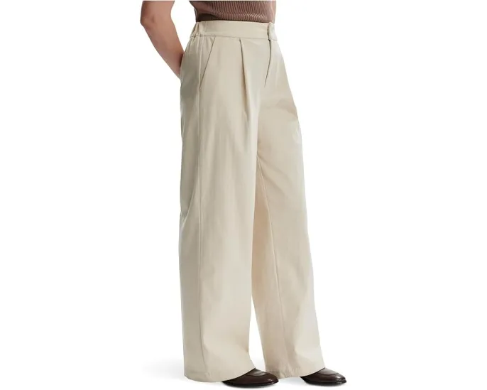 Широкие брюки Rocio от Varley с высокой посадкой и застежкой на молнию