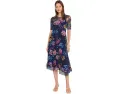 Платье Mesh Elbow Sleeve Asymmetric Hem Johnny Was с сетчатыми рукавами и асимметричным подолом