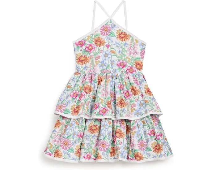 Платье Tiered Floral Halter с цветами Janie and Jack