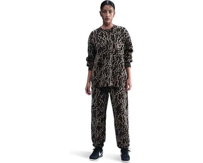 Штаны Nike Sportswear Phoenix Fleece с принтом и высокой посадкой